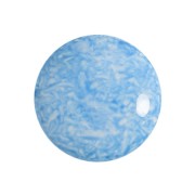 Cabochon di vetro di Puca® 18 mm Milky Light Sapphire x1