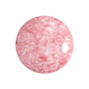 Cabochon di vetro di Puca® 18 mm Milky Light Rose x1