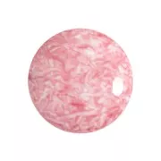 Cabochon di vetro di Puca® 18 mm Milky Light Rose x1