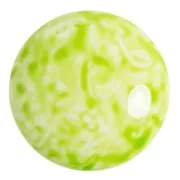 Cabochon rotondo in vetro di Puca® 25 mm - Milky Citrine x1