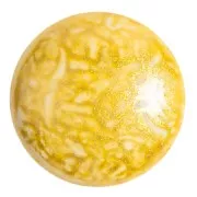 Cabochon rotondo in vetro di Puca® 25 mm - Milky Beige x1