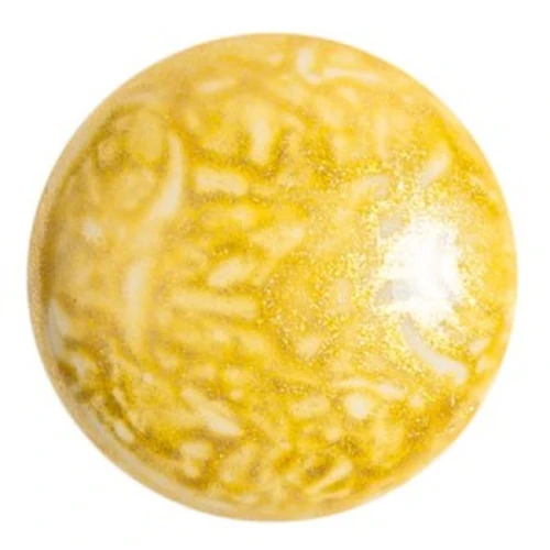 Cabochon rotondo in vetro di Puca® 25 mm - Milky Beige x1