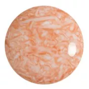 Cabochon rotondo in vetro di Puca® 25 mm - Milky Peach x1