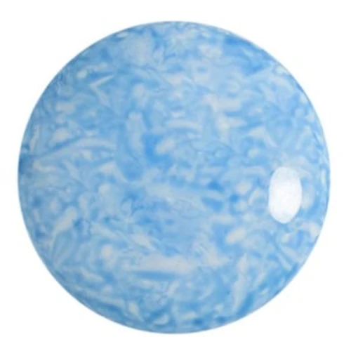 Cabochon rotondo in vetro di Puca® 25 mm - Milky Light Sapphire x1