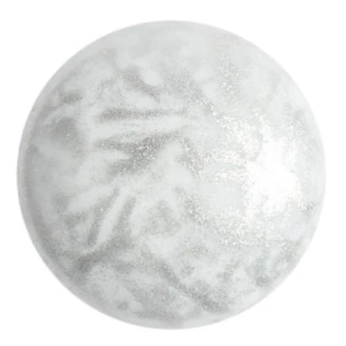 Cabochon rotondo in vetro di Puca® 25 mm - Milky White x1