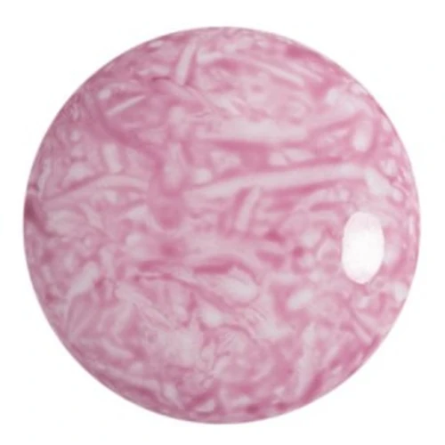 Cabochon rotondo in vetro di Puca® 25 mm - Milky Light Amethyst x1