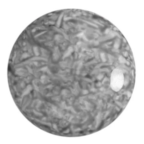 Cabochon rotondo in vetro di Puca® 25 mm - Milky Grey x1