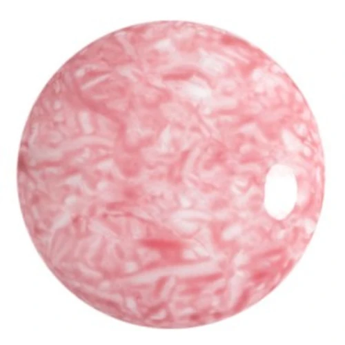 Cabochon rotondo in vetro di Puca® 25 mm - Milky Light Rose x1
