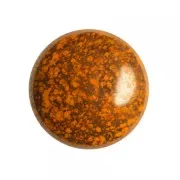 Cabochon di vetro di Puca® 18 mm Frost Tangerine Bronze x1