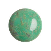Cabochon di vetro di Puca® 18 mm Frost Jade Travertin x1