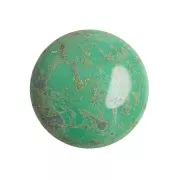 Cabochon di vetro di Puca® 18 mm Frost Jade Travertin x1