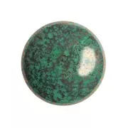 Cabochon di vetro di Puca® 18 mm Frost Jade Bronze x1