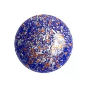 Cabochon di vetro di Puca® 18 mm Frost Royal Blue Tweedy x1