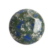 Cabochon di vetro di Puca® 18 mm Frost Royal Blue New Picasso x1