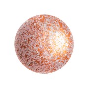 Cabochon di vetro di Puca® 18 mm Frost Sweet Pink Tweedy x1