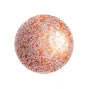 Cabochon di vetro di Puca® 18 mm Frost Sweet Pink Tweedy x1