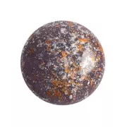 Cabochon di vetro di Puca® 18 mm Frost Parme Tweedy x1