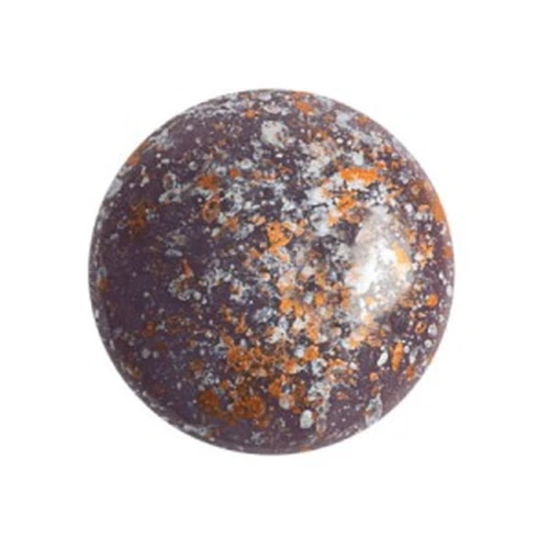 Cabochon di vetro di Puca® 18 mm Frost Parme Tweedy x1