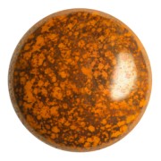 Cabochon rotondo in vetro di Puca® 25 mm - Frost Tangerine Bronze x1