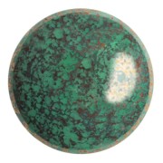 Cabochon rotondo in vetro di Puca® 25 mm - Frost Jade Bronze x1
