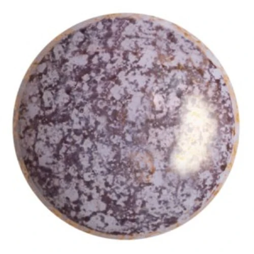 Cabochon rotondo in vetro di Puca® 25 mm - Frost Sweet Pink Bronze x1