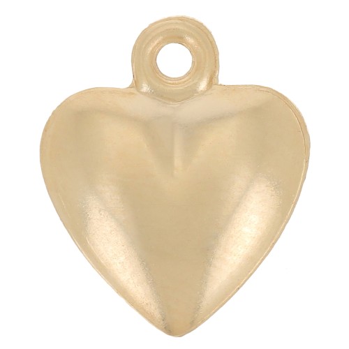 Ciondolo a cuore 12x10 mm - Gold filled x1