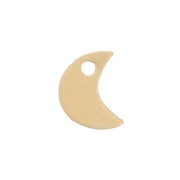 Mini ciondolo a forma di luna 5x4 mm - Gold filled x1