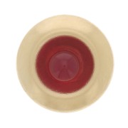 Elemento rotondo da incollare 10 mm per cabochon 3 mm - Gold filled x1