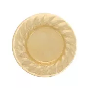 Elemento rotond 9 mm da incollare per cabochon da 5 mm - Gold filled x1