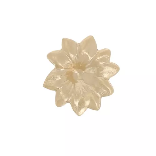 Elemento floreale da incollare 6 mm - Gold filled x1