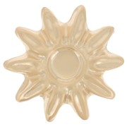 Elemento floreale 15 mm per cabochon da 4 mm - Gold filled x1