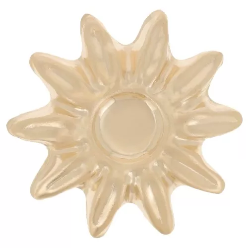 Elemento floreale 15 mm per cabochon da 4 mm - Gold filled x1