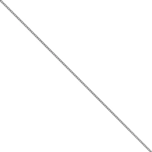 Catena gourmette limata 1,5 mm - Argento 925 Rodio nero x1m