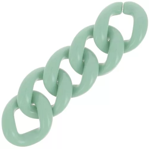 Maglia acrilica ovale ritorta 21x18 mm - Salvia x1