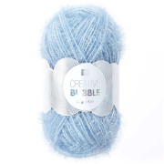 Creative Bubble - Filo per uncinetto per spugna Tawashi - Blu piccione x50g