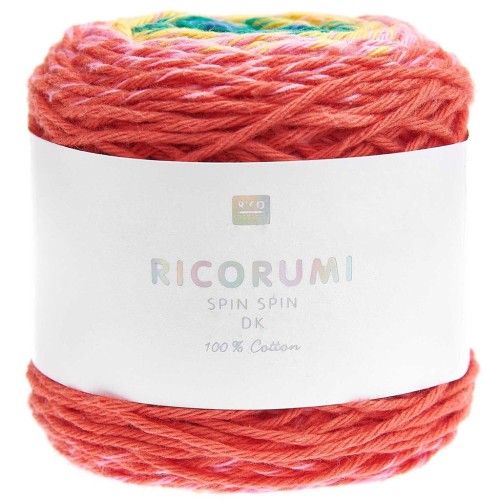 Cotone Ricorumi Spin Spin di Rico Design per Amigurumi - Classic Rainbow x50g