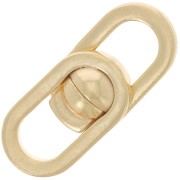 Chiusura magnetica design 19,5x8 mm - Argento 925 dorato con oro fino x1