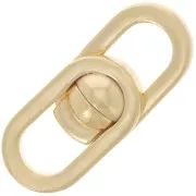 Chiusura magnetica design 19,5x8 mm - Argento 925 dorato con oro fino x1