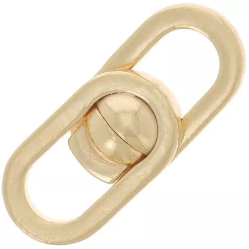 Chiusura magnetica design 19,5x8 mm - Argento 925 dorato con oro fino x1