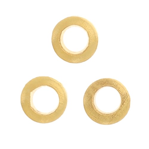 Anelli chiusi 2,5x0,76mm - Dorati con oro fino x25