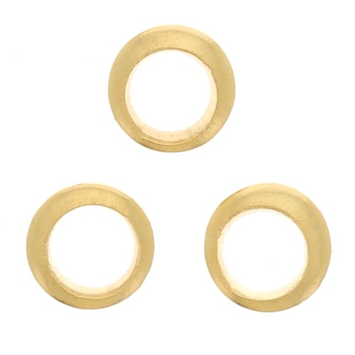 Anelli chiusi 3x0.8 mm - Dorati con oro fino x25