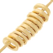 Anelli chiusi  3x0.8  mm - Dorati con oro fino x25