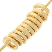 Anelli chiusi 3x0.8 mm - Dorati con oro fino x25