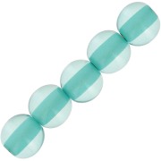 Perle di resina trasparente 6 mm - Blu Caraibi x10|raw }}