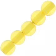 Perle di resina trasparente 6 mm - Giallo sole x10