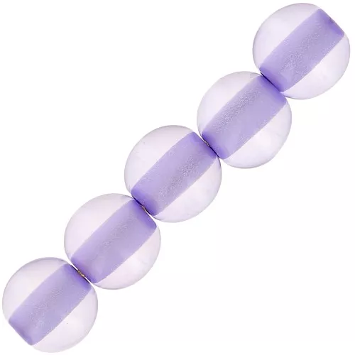 Perle di resina trasparente 6 mm - Lavanda x10