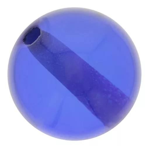 Perla di resina trasparente 8 mm - Blu reale x1