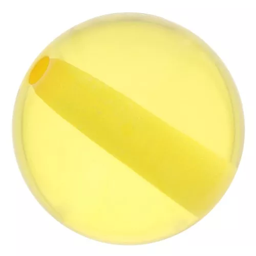 Perla di resina trasparente 8 mm - Giallo sole x1