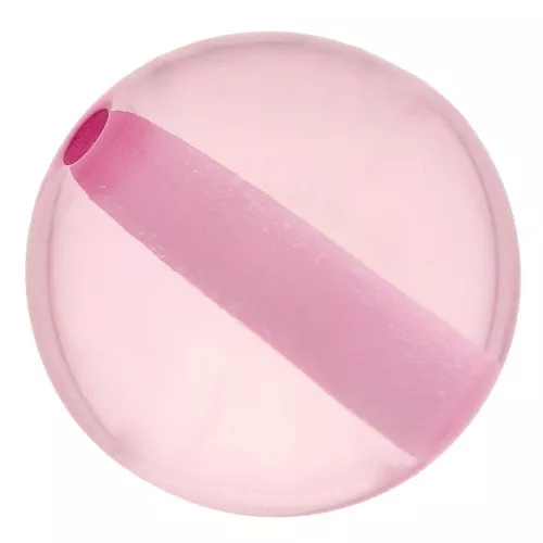 Perla di resina trasparente 8 mm - Rosa chiaro x1