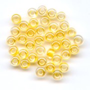 Perla Preciosa 11/0 2 mm - Cristallo con interno giallo perlato x 20 g